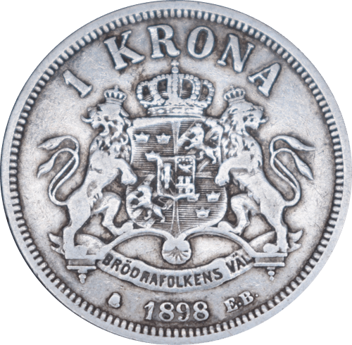 1 krona Oscar II 1898 - Revers
