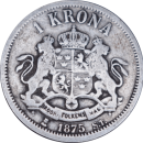 1 krona Oscar II 1875 - Revers