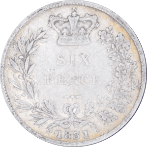 Revers 6 pence Guillaume IV 1831