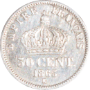 50 centimes Napoléon III 1865 K - Revers