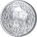 1 franc Helvetia 1963 B - Revers