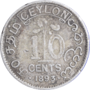 10 cents - Victoria 1893 - Revers
