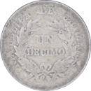 1 decimo 1881 - Revers