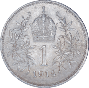 Revers 1 couronne 1914 François Joseph Ier