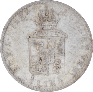 Revers ¼ lire - François Ier 1824 V
