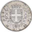 1 lire 1863 M BN Vittorio Emanuele II - Revers