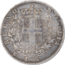 5 lires Vittorio Emanuele II 1862 N - Revers