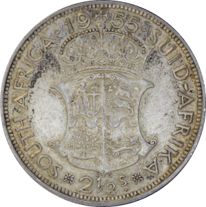 Revers 2½ shillings 1955 Elizabeth II