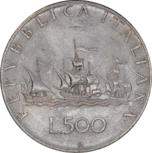 Revers 500 lires 1958 R