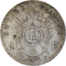 1 franc 1868 A Napoléon III - Revers