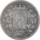 1 franc Charles X 1827 K - Revers