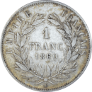 1 franc 1860 BB Napoléon III - Revers
