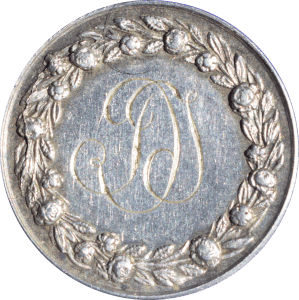 Revers Médaille de Mariage 1860-1879 poinçon abeille